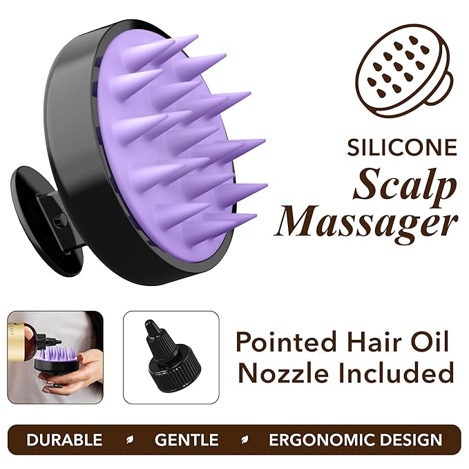 Handcraft Blends Rosemary Oil for Hair Growth with Scalp Massager – 8 Fl Oz – Nourishing Hair Oil – Made with 100% Pure and Natural Rosemary, Castor, Jojoba, and Batana Oils & Biotin