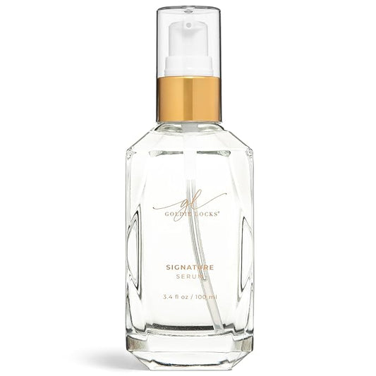 Goldie Locks Signature Serum, Strengthens & Revitalizes, Safe for Extensions & Colored Hair, Luxuriously Lightweight, Intense Nourishment & Shine, Heat & UV Protection, For All Hair Types, 3.4 fl oz