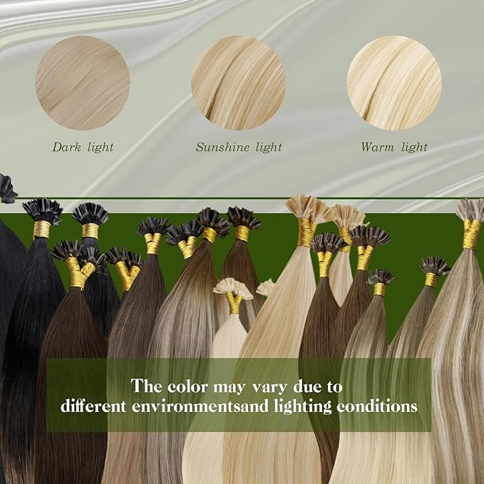RUNATURE U Tip Hair Extensions Human Hair Platinum Blonde U Tip Hair Extensions 14 Inch Invisible U Tip Keratin Hair Extensions Human Hair Blonde U Tip Extensions Human Hair Silky Straight 50g 50s
