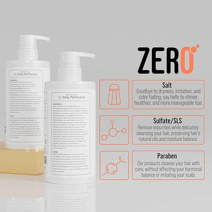(dp) Detox Shampoo & Conditioner – Hydrate, Clarify & Remove Buildup, Oil & Impurities – Clean + Salon-Grade Formula with Biotin & Keratin