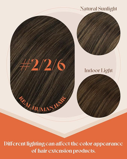 Sunny Hair I Tip Hair Extensions Human Hair Brown Soft Itip Hair Extension Real Human Hair Dark Brown to Medium Brown Balayage I Tip Hair Extensions Invisible Tip Hair Extensions Add Volume 50G 20in