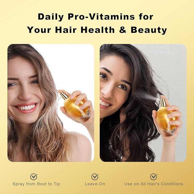 Leave In Conditioner Spray, Hair Perfume for Women, Hair Spray Women with Vitamin B5, Moisturizing & Nourishing Damaged Hair, Daily Hair Repair Mist, Floral, 2.5 Fl Oz