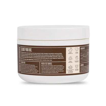Overtone Color Depositing Semi-Permanent Hair Dye Conditioner - 8 oz For Natural & Color-Treated Hair, Moisturizing Shea Butter & Coconut Oil - Vegan & Cruelty-Free, Chocolate Brown