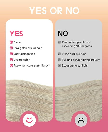 Youngsmile Clip in Hair Extensions, Human Hair Clip in Extensions Balayage Color 8 Ash Brown Fading to 60 Platinum Blond mixed 18 Ash Blond, 22inch 7 Pcs 120 Gram (CLIP#8/60/18-22Inch)