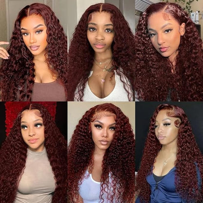 20 22 24 Inch Color 33 Bundles Huaman Hair Copper Red Water Wave Bundles Huxowax Virgin Soft And Silky Remy Hair Extensions Auburn Wet And Wavy Bundle 300g