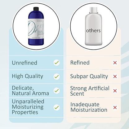Apricot Kernel Oil - Pure Natural Unrefined Cold Pressed Vegan Non GMO Natural Skin Moisturizing for Hair Skin Face- Raw Bitter Scent - Packaging May Vary (32 oz)