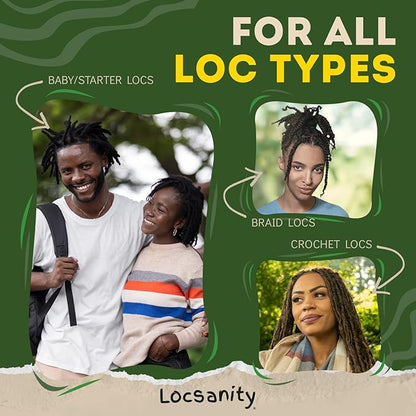 Locsanity Daily Moisturizing Spray for Dull, Dry Locs – Jumbo Size Passion Fruit Hair and Scalp Moisturizer for Dreadlocks, Sisterlocks, Microlocks, Braids to Control Oil and Frizz (32 fl oz)