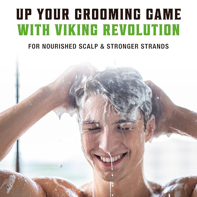Viking Revolution Tea Tree Shampoo and Conditioner Set - Hydrates, Moisturizes & Soothes Dry and Itchy Scalps - With Natural Tea Tree Oil - 17 oz