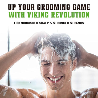 Viking Revolution Tea Tree Shampoo and Conditioner Set - Hydrates, Moisturizes & Soothes Dry and Itchy Scalps - With Natural Tea Tree Oil - 17 oz