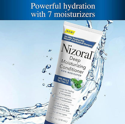 Nizoral Anti-Dandruff Shampoo, 14 Oz + Deep Moisturizing Conditioner, 9.4 Oz Bundle