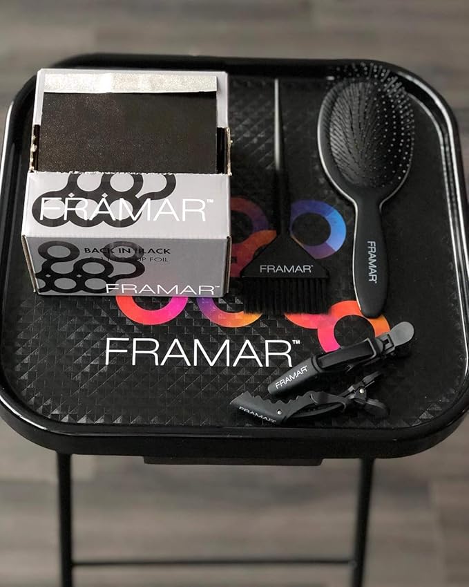 Framar Black Hair Foils For Highlighting - Pop Up Hair Foil, Highlight Foils For Hair, Aluminum Foil Sheets, Salon Foils For Hair Stylist, Hair Dye Supplies, Non Slip 500 Pop Up Foil Sheets