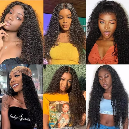 Natural Black Human Hair Bundles Color 1B Kinky Curly Hair Weave Single Bundle 20 Inch Grade 8A Peruvian Virgin Hair Extensions For Woman 300g