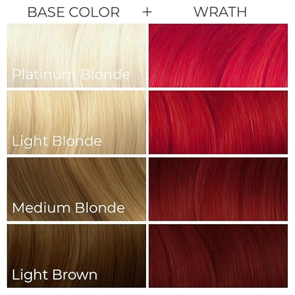 Arctic Fox Semi-Permanent Hair Dye, Vegan & Cruelty-Free, Ammonia-Free, Conditioning, Vibrant Red Color, WRATH, For All Hair Types, 4 Fl Oz (Pack of 2)