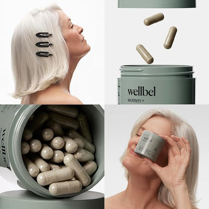 WELLBEL Women + Clean Supplement for Hair, Skin, and Nails, Vegan, Gluten Free, Non GMO 90 Count