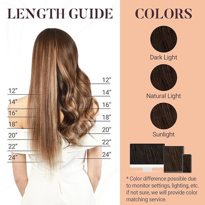 MAXITA Microlink Hair Extensions Human Hair, Chocolate Brown Micro Bead Hair Extensions Virgin Human Hair, 50g/50 Strands/Pack, 14 In