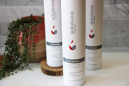 GREAT CLIPS Solutions Violet Shampoo, 10oz | Toning Shampoo Enhances Hair Color | Works on Color-Treated & Natural Hair | For Blonde, Gray, or White Hair