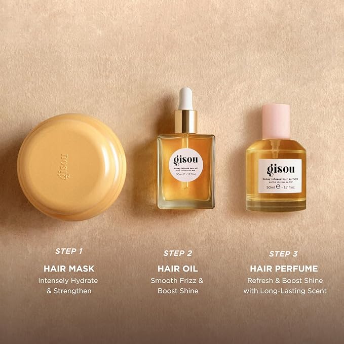 Gisou Deep Treatment Duo, Intense Hydration & Shine, With Mirsalehi Honey, Ceramides & Hyaluronic Acid, 19x Smoother Hair & 4x Stronger Strands, For Weekly Deep Conditioning
