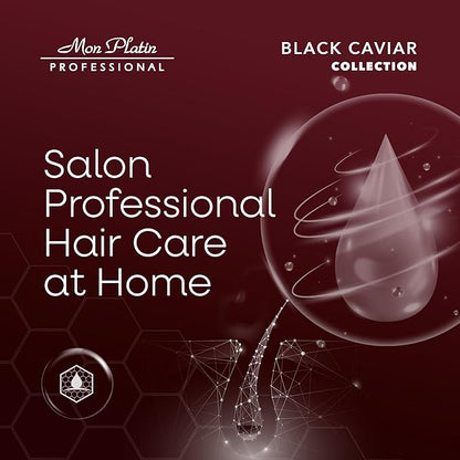 Mon Platin Total Repair Shampoo for Dry and Damaged Hair, Paraben-Free, Color Safe Shampoo for Enhanced Shine and Protection, Enriched with Black Caviar for Dry Colored Hair, 500ml