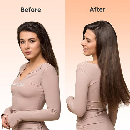 Full Shine Butterfly Weft Hair Extensions 22 Inch Invisible Weft Human Hair Pu Hole Weft For Women Color 2/8/2 Dark Brown To Light Brown Invisible Weave Bundles 100 Grams