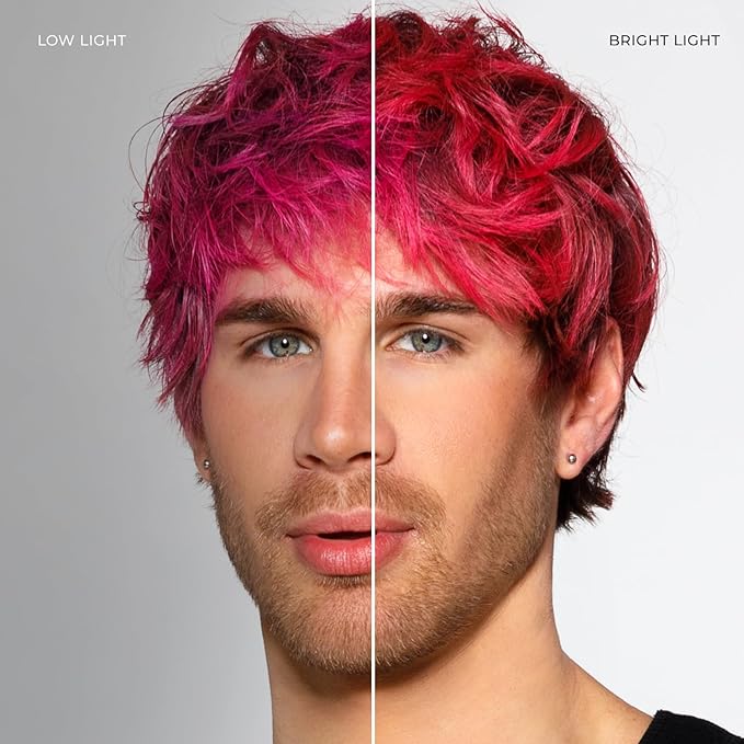 XMONDO Color Pink + Red Shade Shift Color Depositing Mask & Semi-Permanent Hair Dye | Infused with Bond Boosters & Hyaluronic Acid to Nourish, Revitalize & Repair, Vegan Formula, 8 Fl Oz 1-Pack