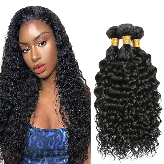 26 28 30 Inch Color #1B Human Hair Bundles Natural Black Kinky Curly Bundles Brazilian Grade 8A Virgin Human Hair Extensions #1B Kinky Curly Bundles Natural Color Bundles