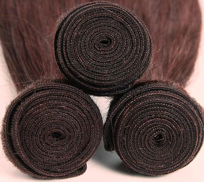 Auburn Bundles Human Hair Reddish Brown Human Hair Bundles Straight Bundles 22 24 26 Inch Unprocessed 33 Color Bundles Hair Weave Copper Human Hair Bundles Silky Soft 3 Bundles