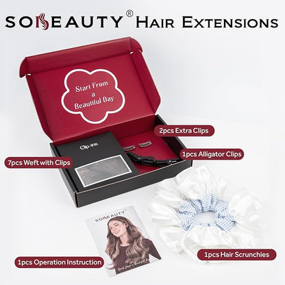 Clip in Hair Extensions Real Human Hair, Silky Straight Remy Hair Extensions for Women, Balayage Walnut Brown to Ash Brown and Bleach Blonde #3TP8/613 18Inch 120G 7PCS