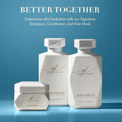 Goldie Locks Travel Size Ultra Hydrating Conditioner – 3.4 Fl Oz – Safe for Extensions and Color-Treated Hair – Moisturizes Frizz and Split Ends – Sulfate Free