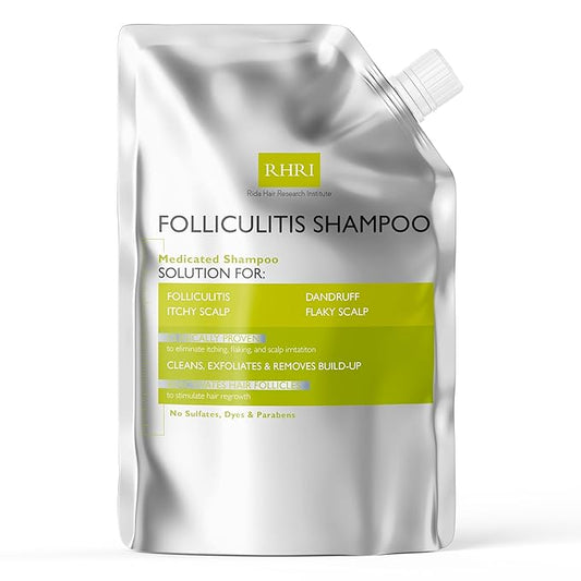 Anti Fungal Shampoo for Folliculitis, Seborrheic Dermatitis, Dandruff, Scalp Psoriasis & Itchy Dry Scalp Relief