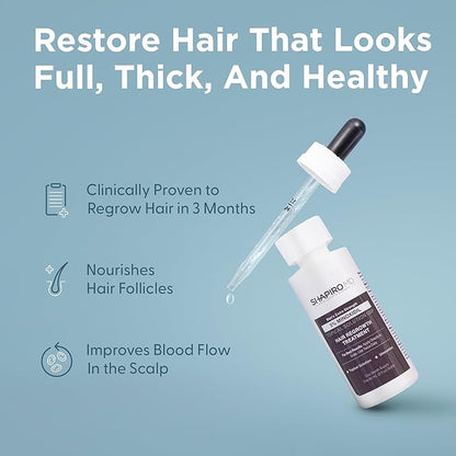 Shapiro MD Hair Growth Experts Minoxidil 5% Topical Solution for Men's Hair Growth, Serum Promotes Hair Regrowth by Reactivating Hair Follicles - 1 Month