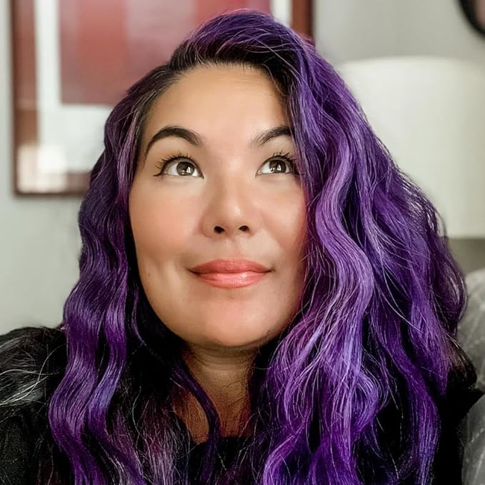 Overtone Daily Color Depositing Conditioner for All Hair: 8oz Temporary Coloring Conditioner with Shea Butter & Coconut Oil, Refresh Color & Prevent Fading, Vegan & Cruelty-Free, Vibrant Purple