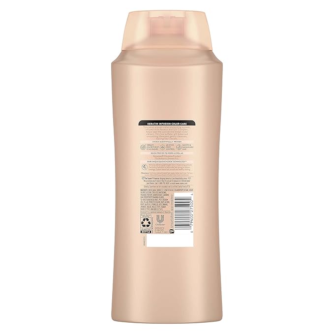 Suave Professionals Color Care Shampoo Shampoo for Color Treated Hair Keratin Infusion Color Protecting Shampoo, 28 Ounce (Pack of 4)