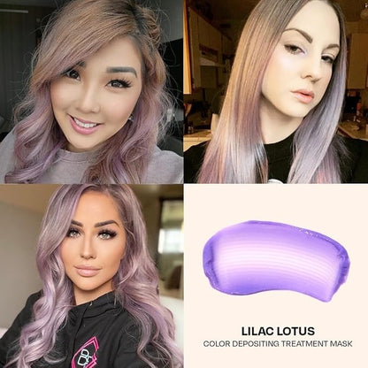 Overtone Color Depositing Semi-Permanent Hair Dye Conditioner - 8 oz For Natural & Color-Treated Hair, Moisturizing Shea Butter & Coconut Oil - Vegan & Cruelty-Free, Pastel Purple is now Lilac Lotus