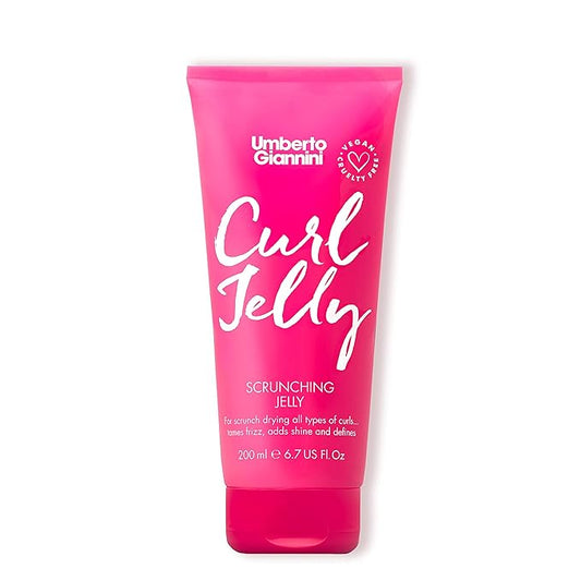 Umberto Giannini Curl Jelly Scrunching Jelly 6.7 fl Oz - Frizz Solution Defining Hair Gel for 2a-4c Curly, Wavy, Coily Hair - Vegan & Cruelty-Free
