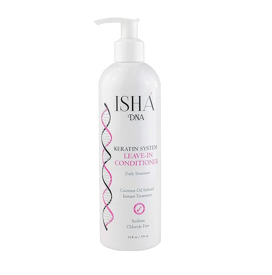 Keratin Treatment System Leave In conditioner - Sulfate Free - Daily Treatment For Instant Damage Control - Provides Volume and Detangles - Coconut and Argan Oil Infused (12 Fl oz.)