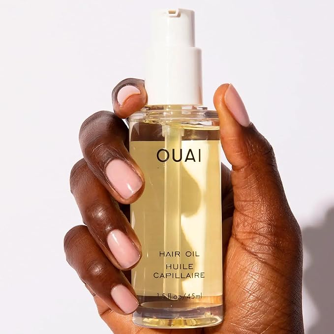 OUAI Curl Cream + Hair Oil Bundle - Hair Styling Products for Frizz Control - Includes Curl Cream (8 Oz) + Hair Oil (1.5 Oz) - 2-Piece Hair Care Set