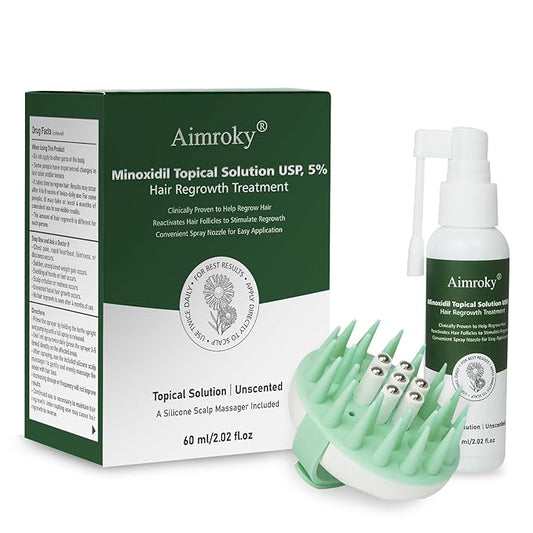 Minoxidil for Men and Women Hair Growth Serum, Minoxidil 5% Topical Solution Spray Treatment for Hair Loss, Thinning, Hair Regrowth & Thicker, Grow Hair Spray Kit 2.02 fl.oz
