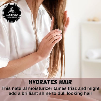 Naturevibe Botanicals Argan Oil 32 Fl oz – Cold Pressed, Unrefined, Pure Moroccan Argan Oil for Hair, Skin, Face & Massage – Natural Carrier Oil for DIY Beauty & Aromatherapy