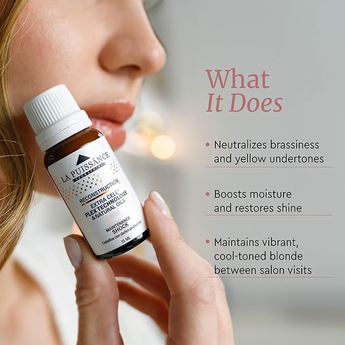 LA PUISSANCE Extra Cell Plex Hair Ampoule Step 5 for frizzy and Damaged Hair - Concentrated Treatment for Severely Damaged Hair - Strengthens & Hydrates - Ideal for Home and Salon Use