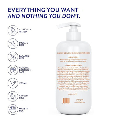 Routine Wellness Anti-Thinning Deep Conditioner for Thinning Hair - DHT Blocker for Hair Loss in Men & Women - Promotes Healthy Hair - Jasmine & Orange Blossom 14oz