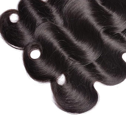 30 32 34 Inch Body Wave Bundles Human Hair Color 1B Bundle Double Weft Natural Black Body Wave Bundles Niegmeag Virgin Soft and Silky Remy Hair Extensions 300g