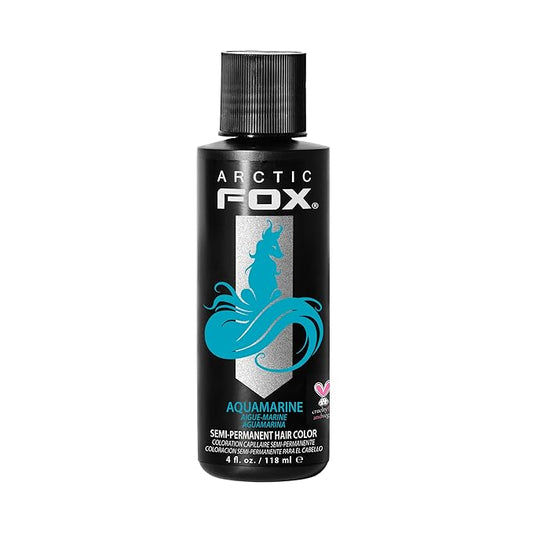 ARCTIC FOX Vegan and Cruelty-Free Semi-Permanent Hair Color Dye (4 Fl Oz, AQUAMARINE)