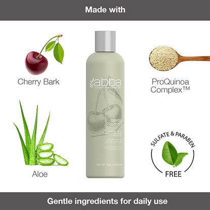 ABBA - Pure Gentle Shampoo & Conditioner Soothing & Nourishing Value Duo Set – Cherry Bark & Aloe, 32 fl oz Each