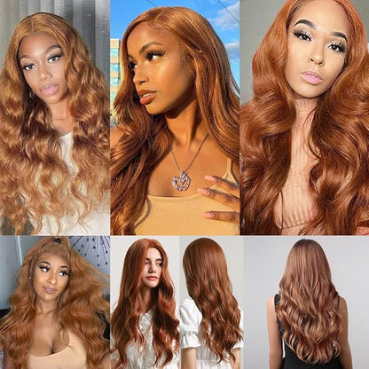 #30 Body Wave Bundles Light Brown Human Hair Bundles Grade 8A Brazilian Remy Hair Weaves Extensions For Women 8 10 12 Inch