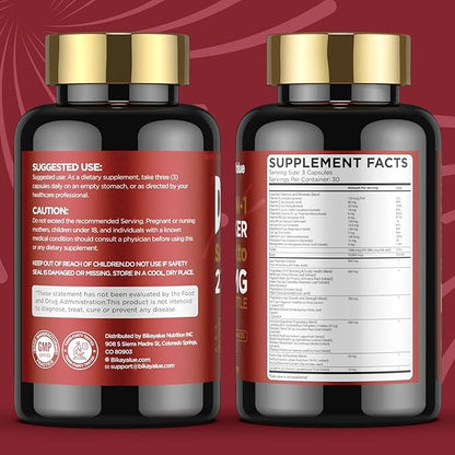 Saw Palmetto for Men, DHT Blocker for Men with 10000 mcg Biotin and 900 mg Saw Palmetto Per Servings, Proprietary Hair Healthy Herbal Blend, Supports Men's Health - 30 Servings