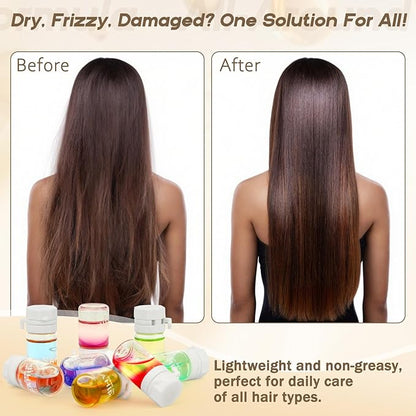 40 Pcs Perfume Hair Oil - 2 in 1 Hair Treatment Oil & Hair Perfume, Avocado Nourishing Moisturizing Shining for Frizz Dry Damaged Hair, Leave-in Hair Fragrance Serum, Long Lasting Scented, 1.83 Fl Oz