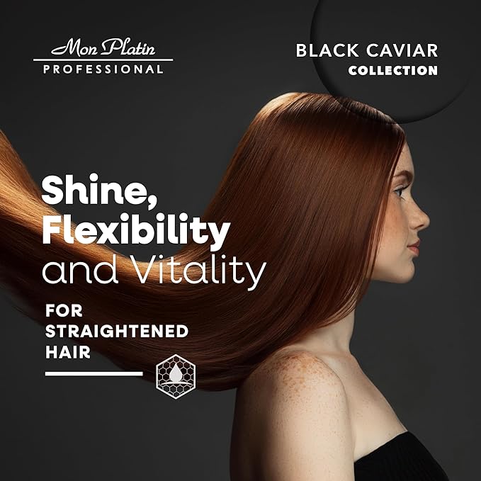 Mon Platin Professional Total Repair Shampoo for Straightened Hair - Salt-Free, Enhances Straightening Treatment Results, Adds Shine & Vitality, Salt/SLS-Free, Straight Hair Shampoo 250ml