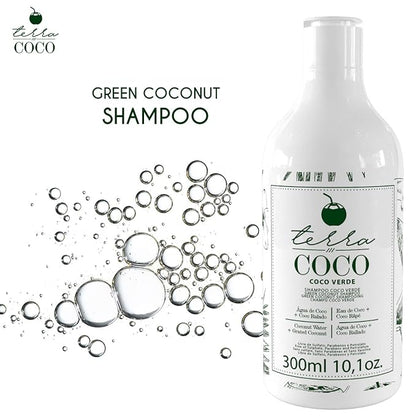 Terra Coco Verde Home Care | Vegan | Extremely Dry & Worn Hair | Vitamin B, Sodium and Potassium | Removes Dead Cells | Promotes Hair Growth | Combats Weakness & Hair Loss | Set of 2