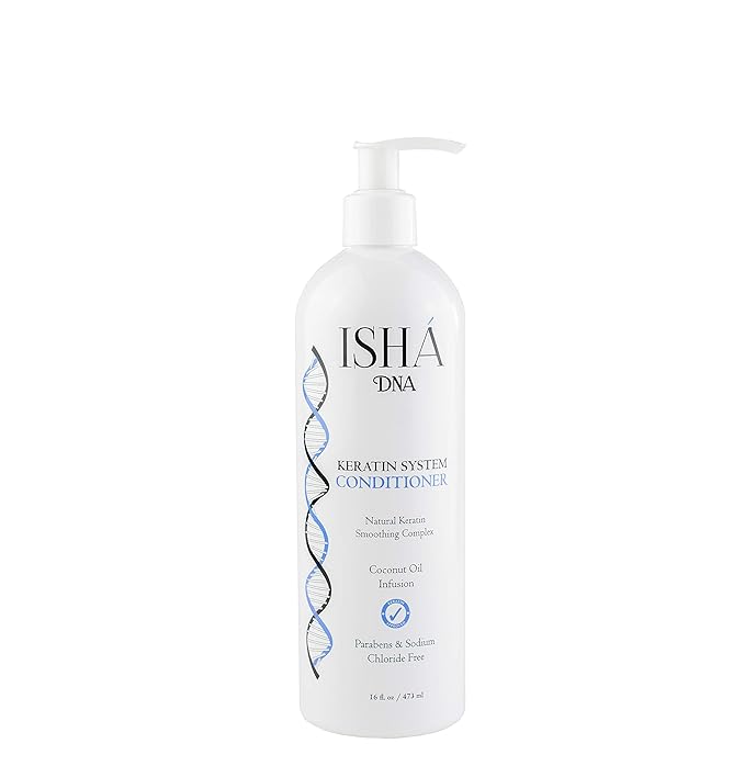 Keratin Treatment System Conditioner - Sulfate and Parabens Free - Perfect for Keratin Treated Hair - Infused with Coconut Oil - For All Hair Types. (16 Fl Oz.)