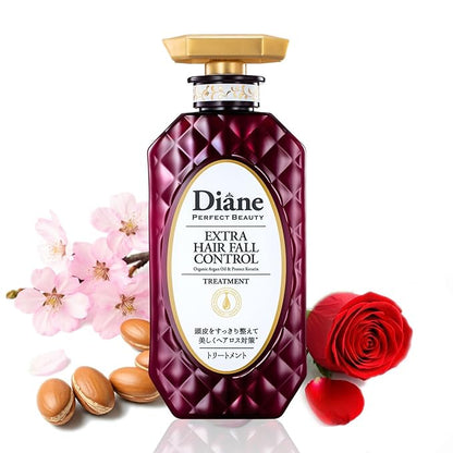 Moist Diane Hair Loss Treatments for Women & Men, Dry Itchy Scalp Treatment by Keratin, Argan Oil, Ginseng Root & Protein, Hair Thickening Conditioner from Japan, 15.2 Fl Oz, EXTRA HAIR FALL CONTROL